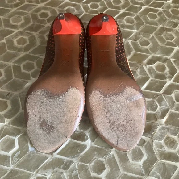 LOUIS VUITTON Limited Edition Fuchsia Monogram Perforated Open-Toe Pumps